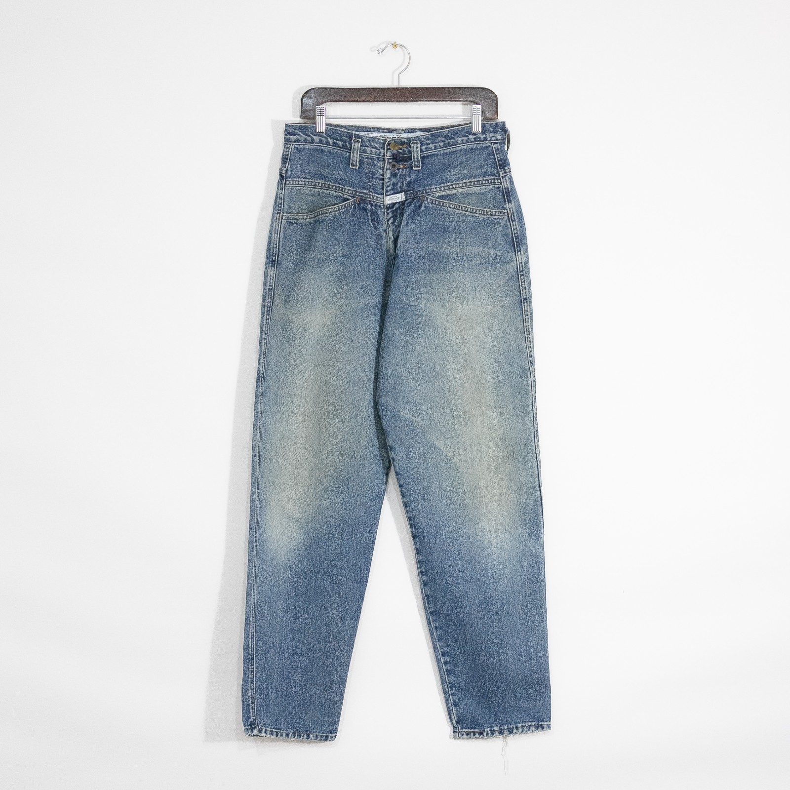 Vintage 90s Marithe Francois Girbaud Jeans 31x32  Distressed Medium Wash Tapered