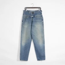 Vintage 90s Marithe Francois Girbaud Jeans 31x32  Distressed Medium Wash Tapered