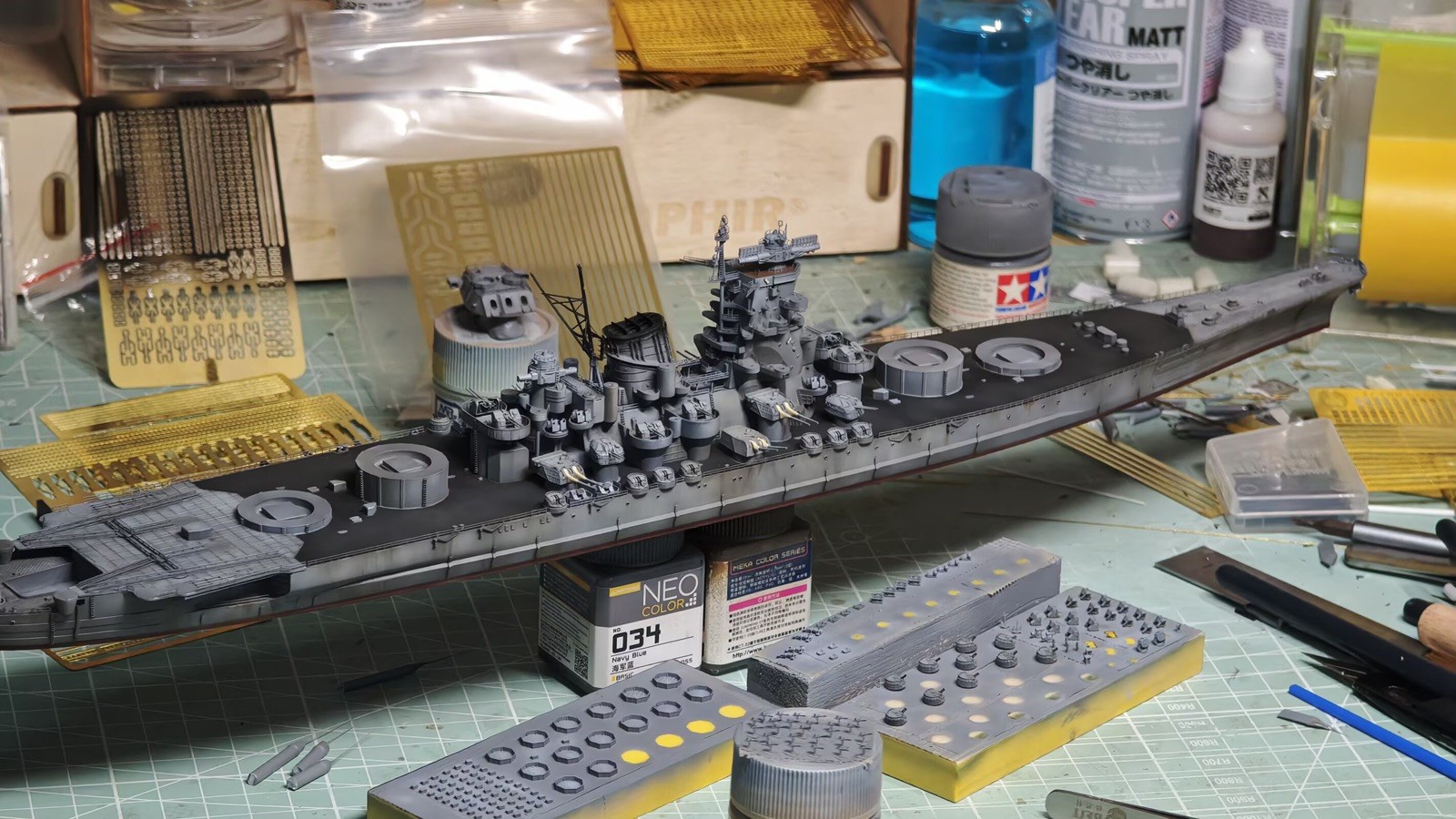 1/700 WW2 IJN Super Yamato Plan Battleship resin model kit
