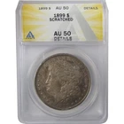 1899 Morgan Silver Dollar AU 50 Details ANACS $1 Coin SKU:I24437