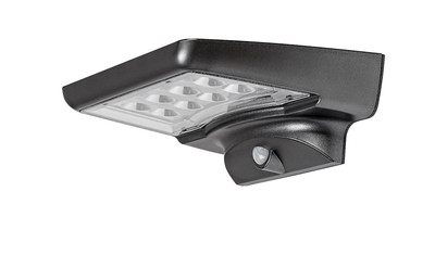 Solarbetriebene LED Außenwandleuchte mit Bewegungsmelder 4W Rabalux Schwarz