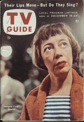 TV Guide December 18, 1954 Imogene Coca, Sherlock Holmes