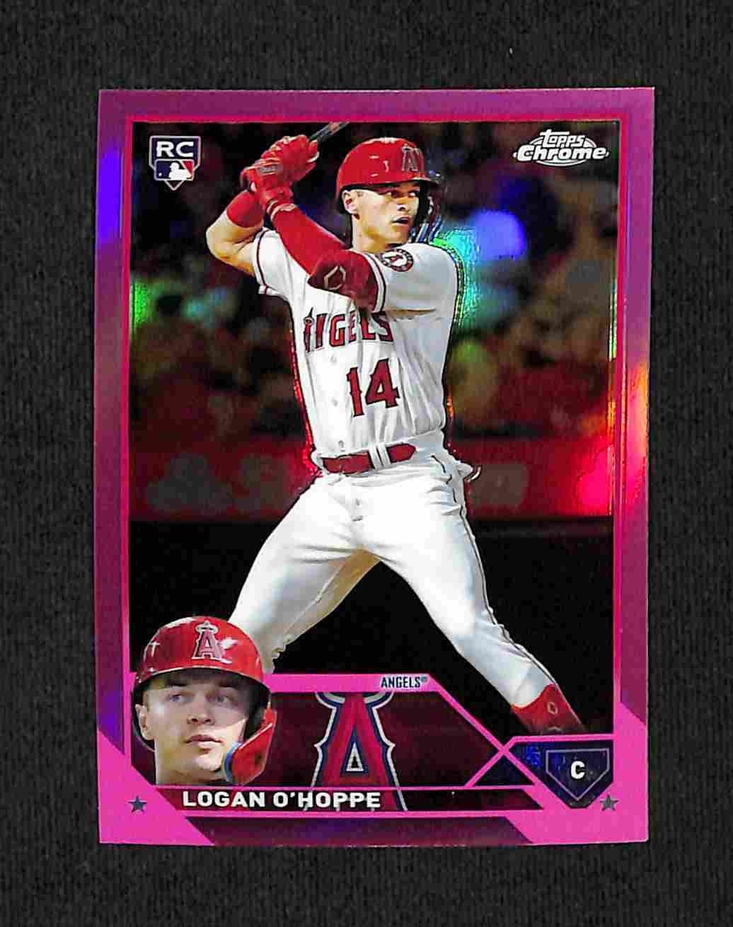 2023 Topps Chrome - Logan O'Hoppe #188 Pink Refractor (RC)