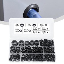 Rubber Grommet Assortment 215Pcs with Storage Box for Easy Organization