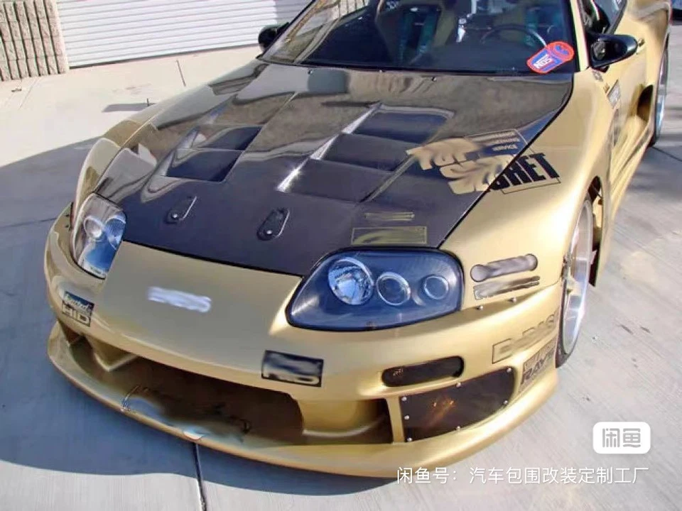 Крышка капота переднего двигателя из углеродного волокна для Toyota 93-02 SUPRA JZA80 MK4 - Изображение 3 из 3