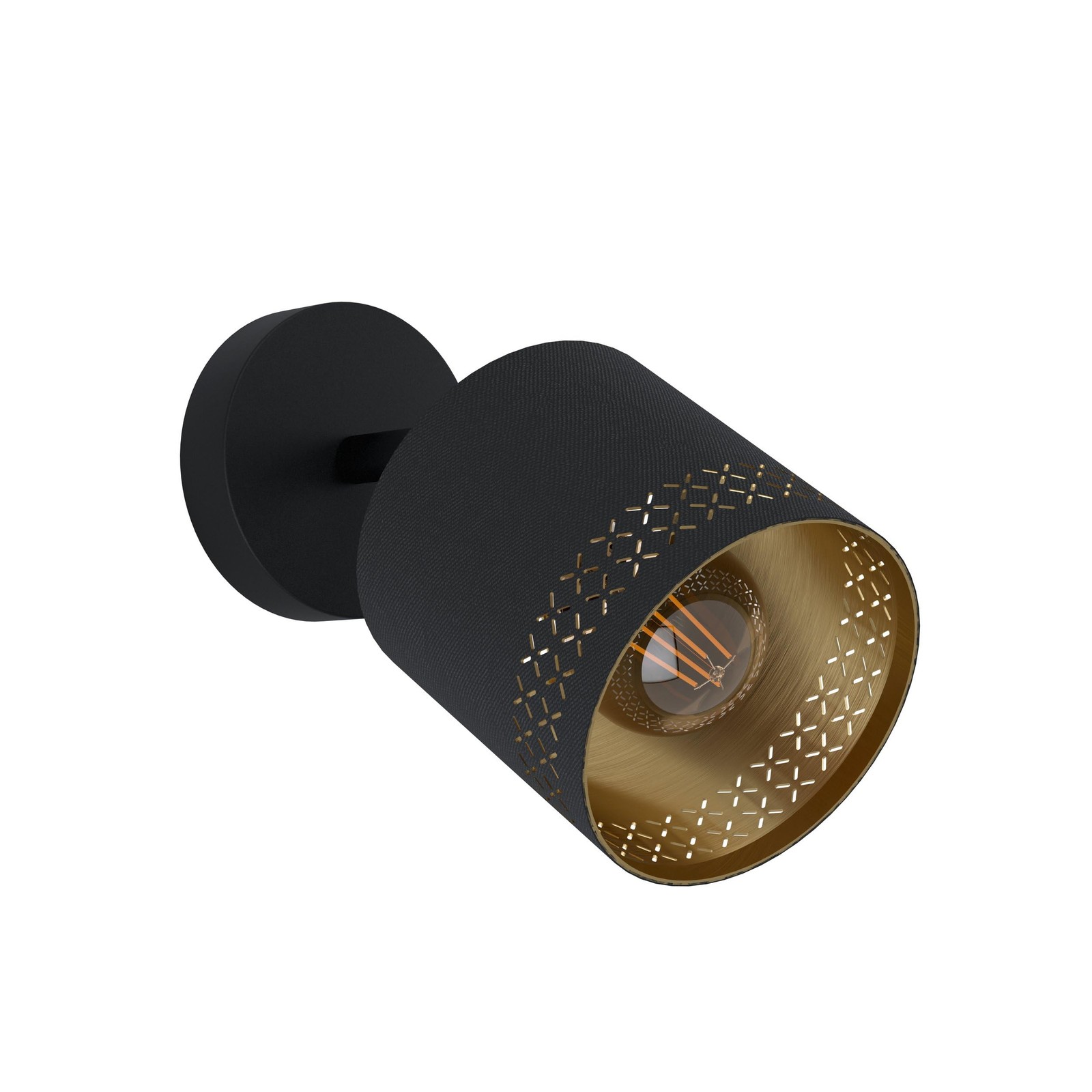 Spot métallique noir 99276 plafonnier design design minimaliste