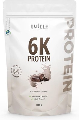 Nutri + Proteinshake Schokolade 1 kg - Low-Sugar Eiweißpulver mit gentechnikfrei