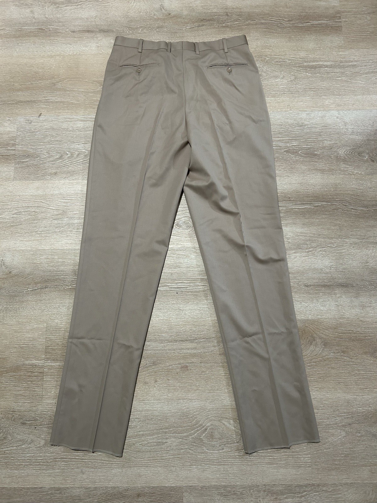 JB Britches Made In Italy 100% Wool 35R Khakis Men's Classic Fit  Dress Pants