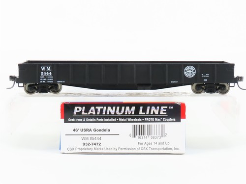 Góndola escala HO Walthers Platinum 932-7472 WM Western Maryland 46' USRA #5444 | Zustand: Used