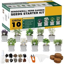 Starter Herb Garden Kit with Soil Discs