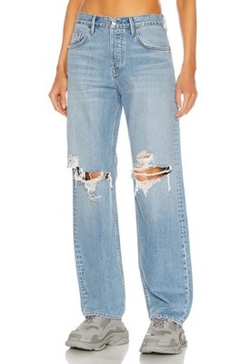 GRLFRND The Bella Low Rise Boyfriend Jeans in Fairfax Distressed Size 26