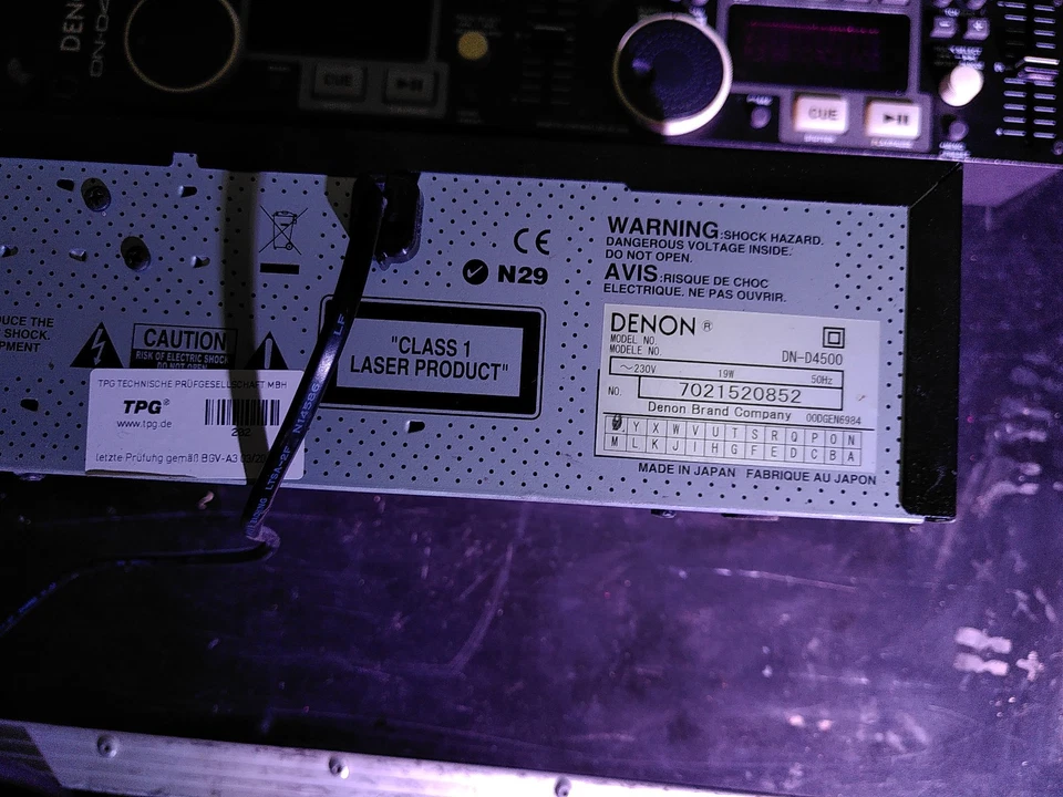 Denon DN-4500 Doppel-CD-Player OHNE REMOTEKABEL - Bild 2 von 2