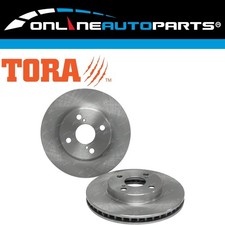 2 Front Disc Brake Rotors for Toyota Corolla ZZE122 4cyl 1.8L 2001-2007