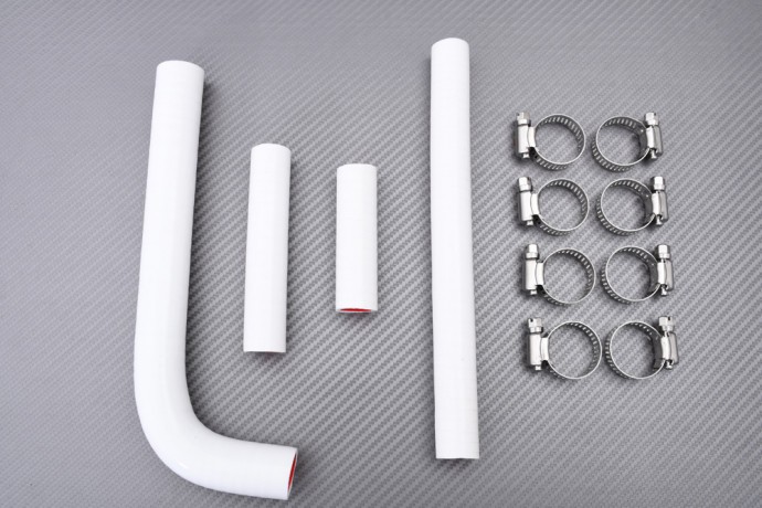 Kit durite radiateur YAMAHA YZ400F blanc pour rénovation refroidissement