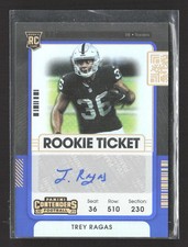 2021 Panini Contenders Rookie Ticket Trey Ragas #286 RC auto