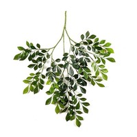 Artplants Kunst Orangenrauten Zweig Scuti, Schwer Brennbar, GrüN, 70Cm