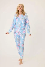 PJ Salvage Bright Blue Tropic Garden Pajama Set RSTGLS2/RSTGP2