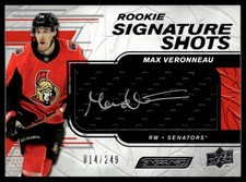 2019-20 Upper Deck Engrained Rookie Signature Shots Max Veronneau Rookie Auto