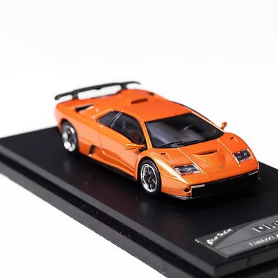 SH 1/64 Scale Lamborghini Diablo GT 1998 Orange Diecast Car Model Toy Gift