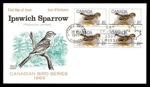 Mayfairstamps Canada FDC 1969 Ipswich Sparrow Bird First Day Cover aaz_71873
