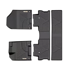 3D TPE Floor Mats Set Crew Cab All-Weather Liner for 2017-25 Honda Ridgeline