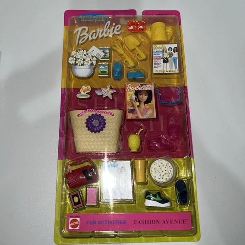 2000 Barbie Fashion Avenue Accessory Bonanza Fun Activities Mattel Vintage New!