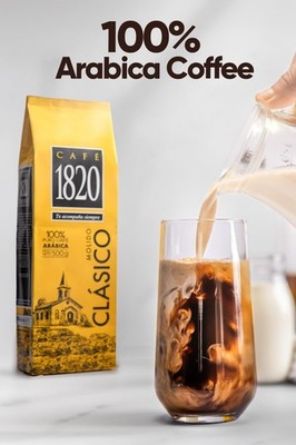 Café 1820 Classic, Premium Ground Coffee, 100% Arabica, Dark Roast, 32 oz