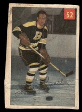 1954 PARKHURST HAL LAYCOE 52 POOR SET BREAK HOCKEY BOSTON BRUINS