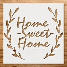 Home Sweet Home Custom Painting Stencil for Cozy Home Decor - StencilAir