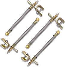 4 pcs 7"/180mm Metal Valve Stem Extenders, Universal Stem 4 Pack 7"/ 180 mm