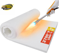 Ceramic Fiber Insulation, 24"X15.7"X1" Thick, 2600F Fireproof Insulation