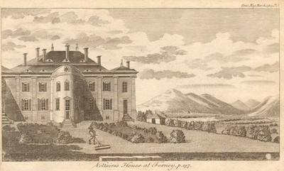 Le château de Voltaire, Ferney, bei Genf. Ain. Historische Häuser 1789 Druck