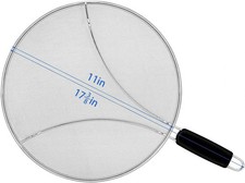 Oil Grease Splatter Screen for Frying Pan 11.3" Splash Guard Prevent Protect