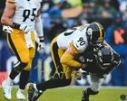 T.J. Watt Autographed Pittsburgh Steelers 8x10 Photo with COA/Matching Hologram