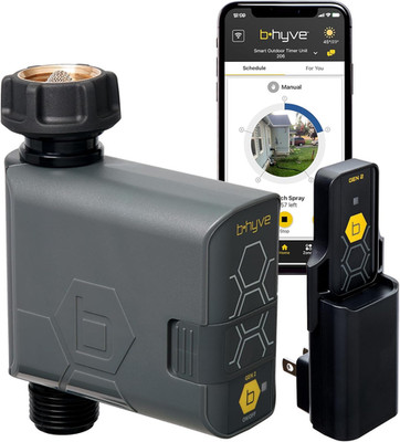 90204Z B-Hyve Gen 2 Smart Hose Watering Timer with Wi-Fi Hub