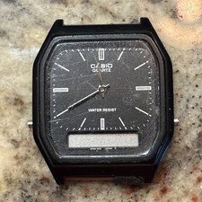 Casio VINTAGE AQ-8W MODULE 308 WATCH RARE JAPAN M MONTRE COLLECTORS READ DESC