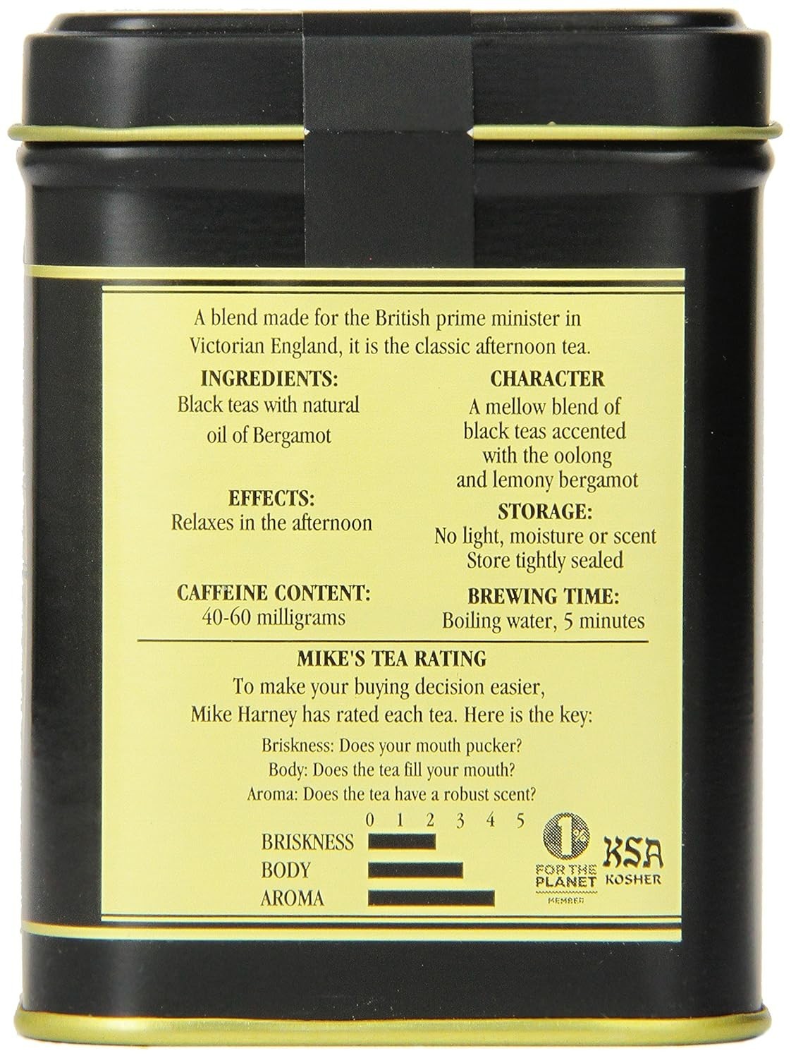 Harney & Sons Black Earl Grey Loose Leaf Tea, 4 Ounce