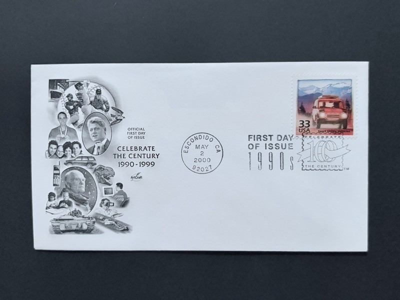 GandG Stamps US FDC #3191 Sport Utility Vehicle Celebrate The Century 90s Cachet