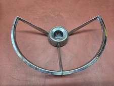 Ford C0df-13a800 1960 1961 1962 1963 Falcon Steering Wheel Chrome Horn Ring Oem