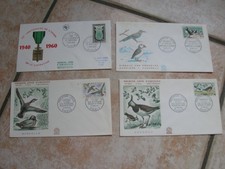 FRANCE LOT DE 4 LETTRES PREMIER JOUR 1960    (E474)
