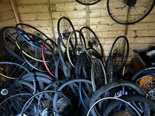 Job Lot Assorted Bicycle Wheelsets Mixed Sizes Aluminium Clincher Disc/Rim
