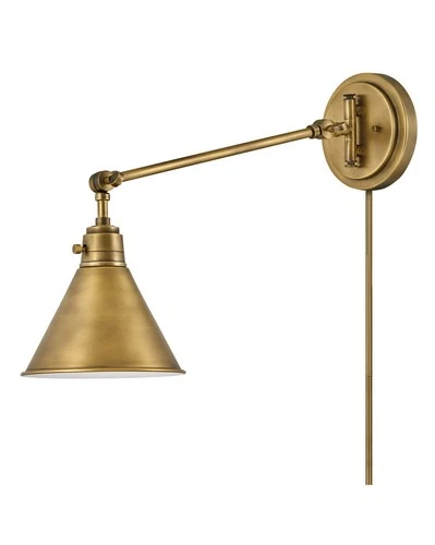 Hinkley Lighting 3690 Arti 10" Tall Hardwired or Plug-In Wall - Heritage Brass / - Picture 10 of 12