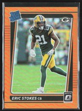 Eric Stokes 2021 Donruss Optic Orange Prizm RC /199 #251 Green Bay Packers