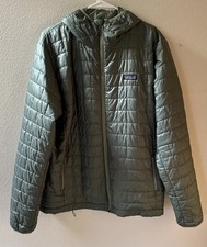 Patagonia Nano Puff Giacca con Cappuccio Verde Uomo Large, Bella..