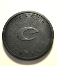 Canon plastic push on body cap for the FD/FL mount film SLR cameras. Type 1