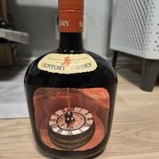 Suntory Old Whisky Clock Novelty Vintage Antique Tested Working Japan JP