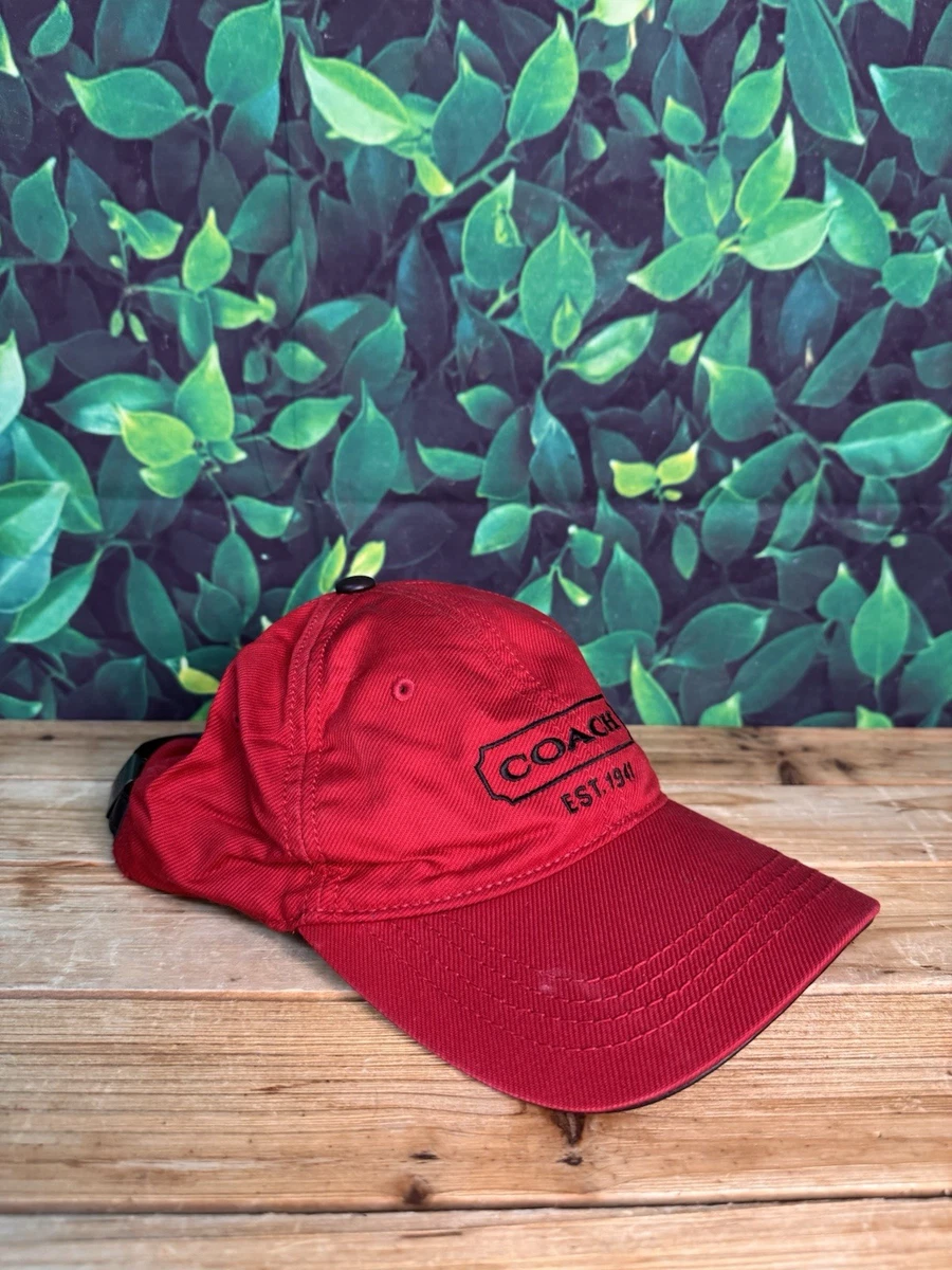 Coach Red Hats for Men for sale | eBay