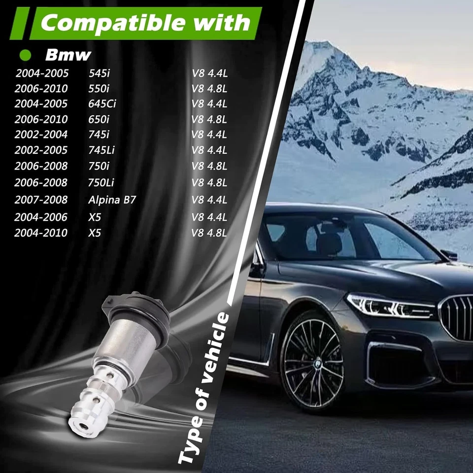 4x Solenoide de distribución de válvula variable de admisión y escape apto para BMW 545i 550i 750i X5 Foto 4 de 4