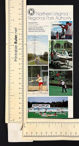 1987 Northern Virginia Park Authority Sommerveranstaltungen Vintage Reiseprospekt - Bild 4 von 4