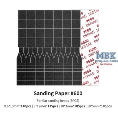 DSPIAE DSP-SP-ES06 Sanding Paper f.Flat Reciproctg.Sanding Head #600